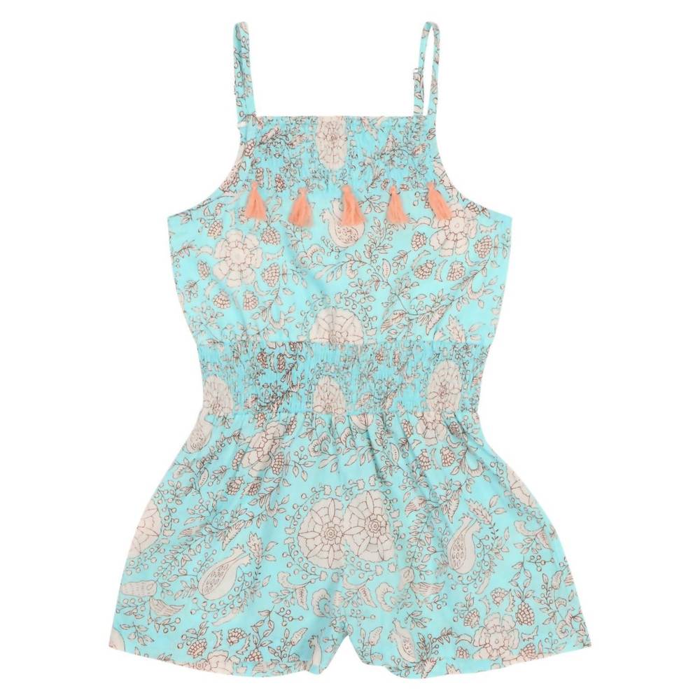NEW POPPET & FOX girl's tassel romper in multi